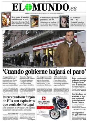 Rajoy opina del paro: