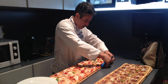 Kilómetros de Pizza: El comer hecho arte